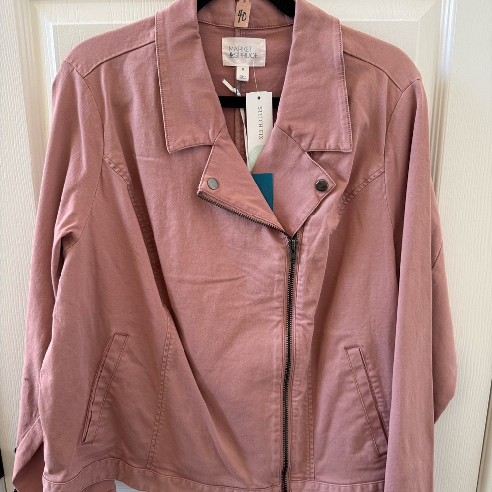 Market & Spruce Mauve Utility Jacket